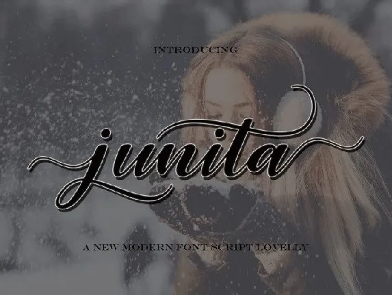 Junita Calligraphy font