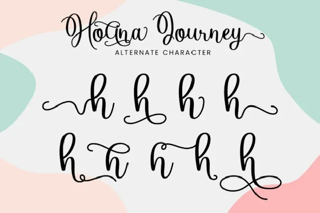 Holina Journey font