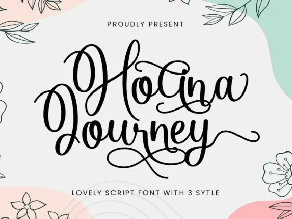 Holina Journey font