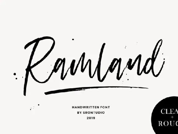 Ramland Handwritten font