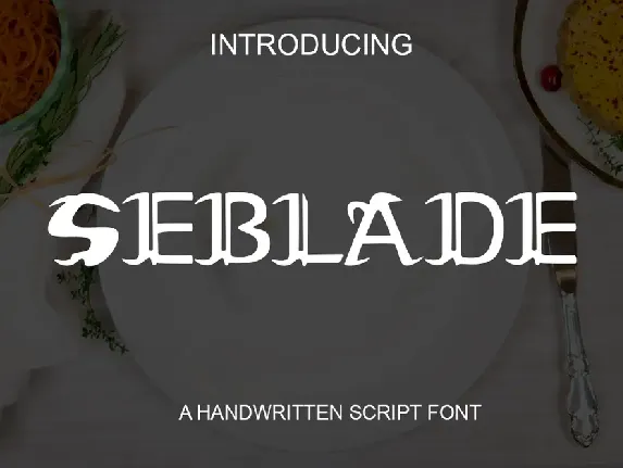 Seblade Black font