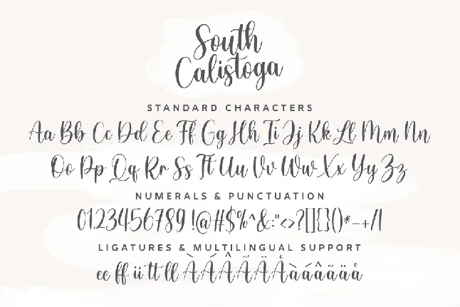 SouthCalistoga_PERSONALUSE font