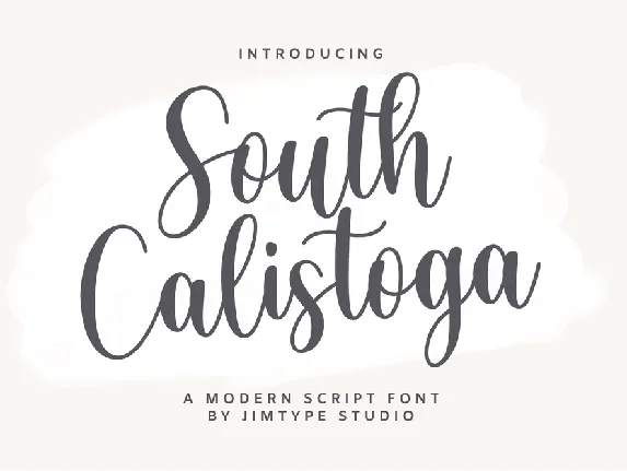 SouthCalistoga_PERSONALUSE font