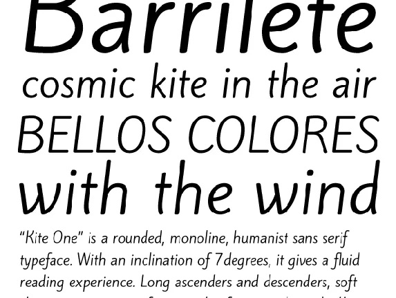 Kite One font