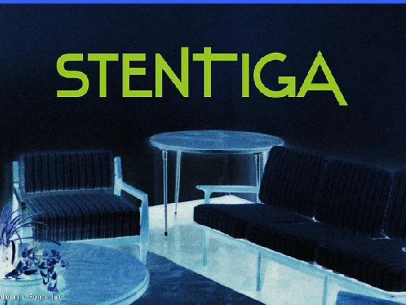 Stentiga font