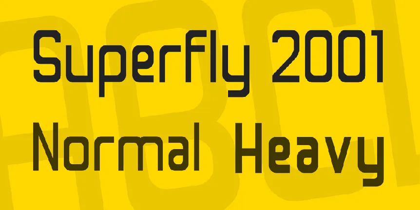 Superfly 2001 font