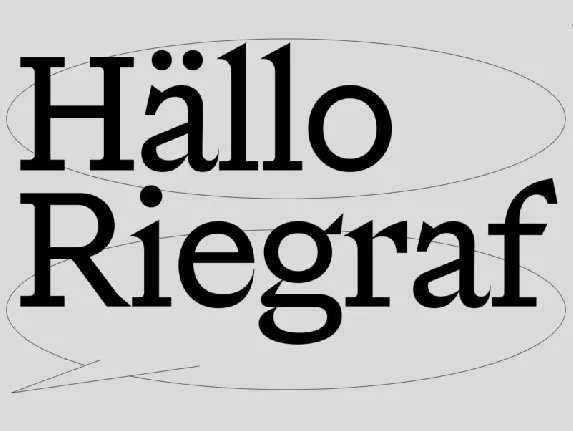 Riegraf font