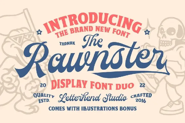 Rawnster font