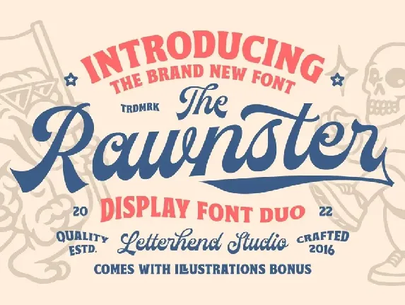 Rawnster font