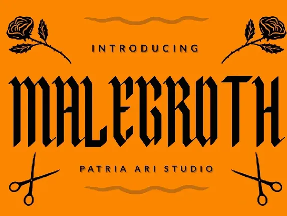 Malegroth font