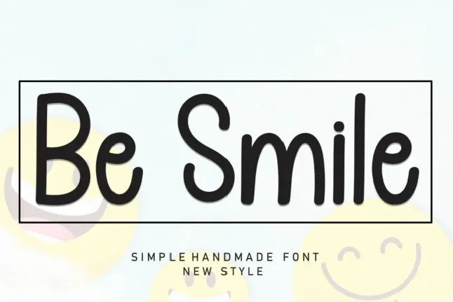 Be Smile Display font