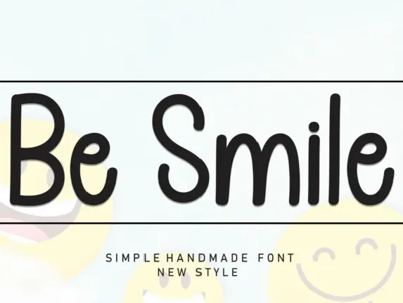 Be Smile Display font