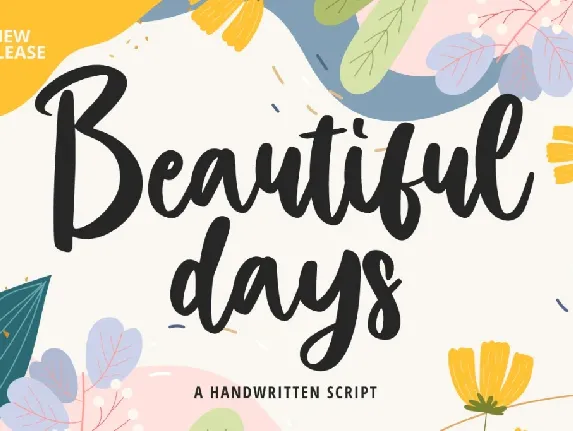 Beautiful Days Personal Use Onl font