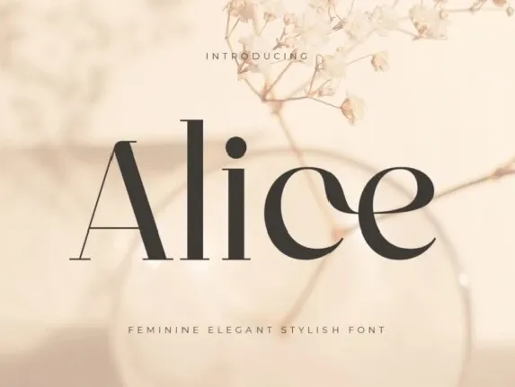 Alice font