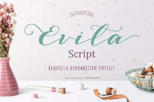 Evita Script Free font