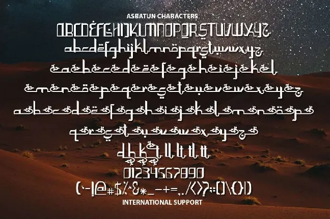 Asbatun font