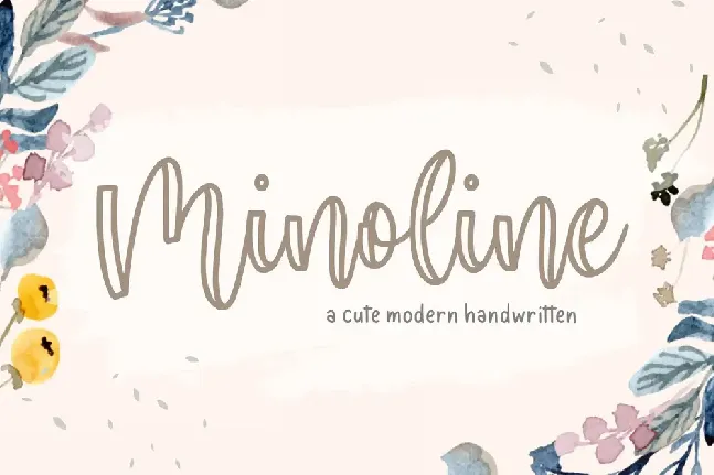 Minoline font