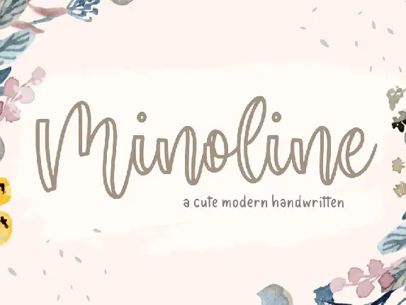 Minoline font