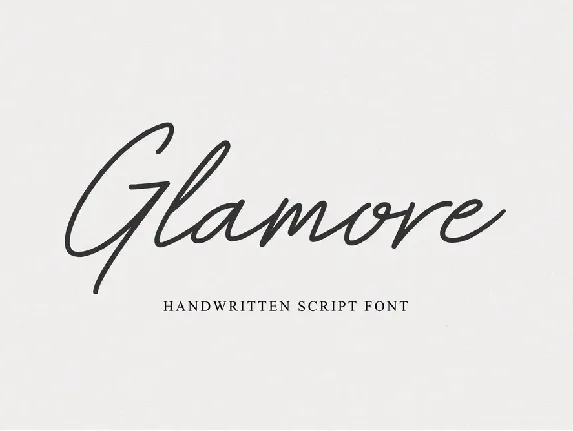 Glamore font