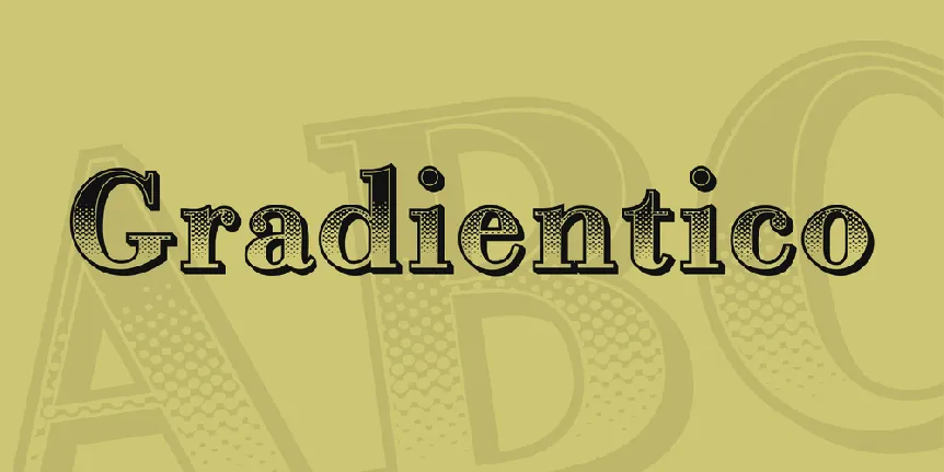 Gradientico font