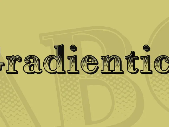 Gradientico font