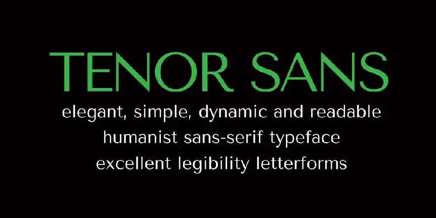 Tenor Sans font