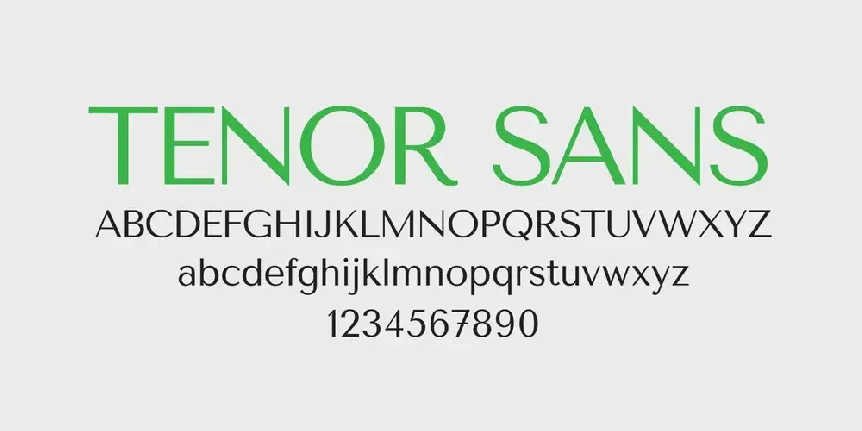 Tenor Sans font