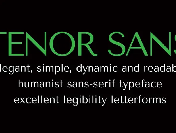 Tenor Sans font