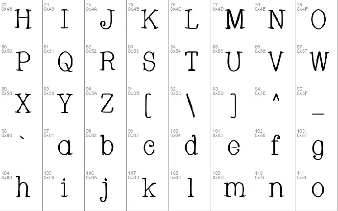 Whackadoo font