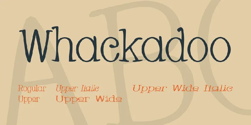 Whackadoo font