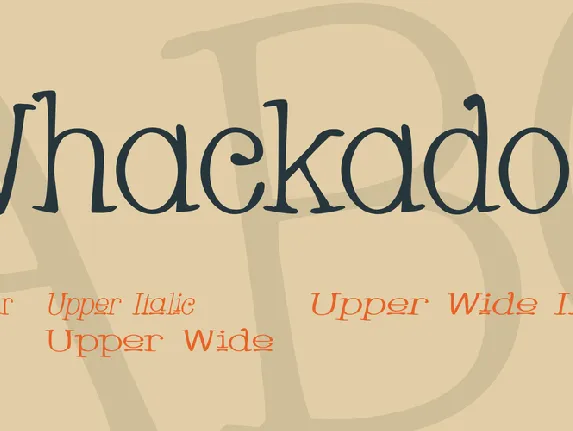 Whackadoo font