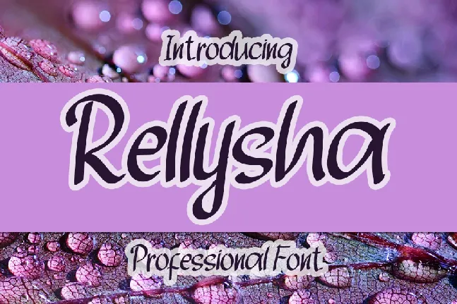 Rellysha font