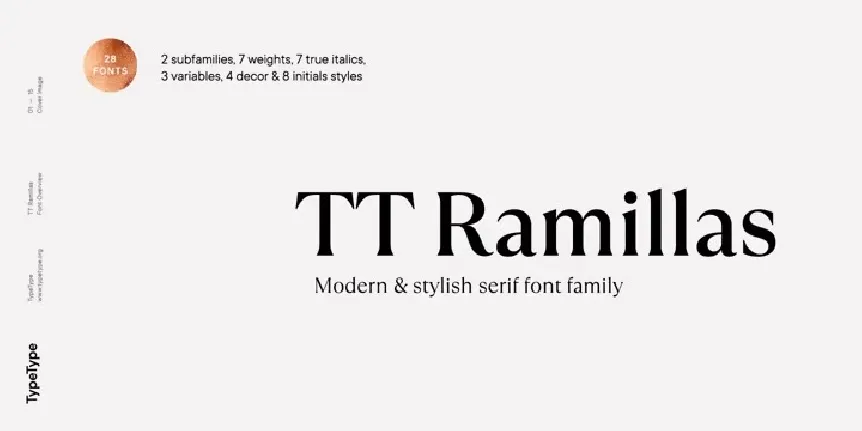 TT Ramillas Family font