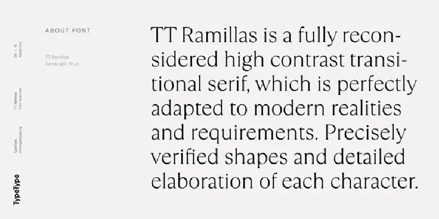 TT Ramillas Family font