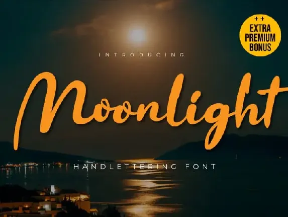 Moonlight Script font