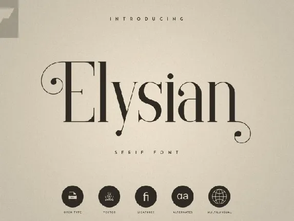 Elysian – Serif font