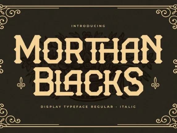 Morthan Blacks font