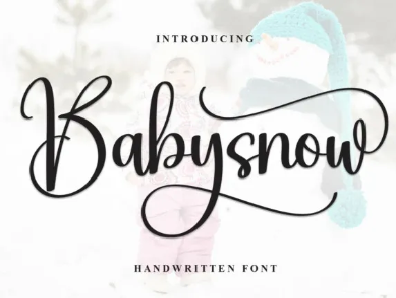 Babysnow Script Typeface font