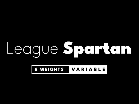 League Spartan font