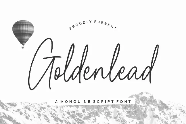 Goldenlead font