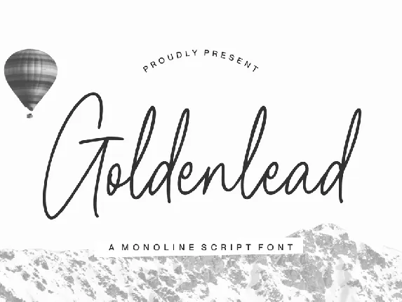 Goldenlead font