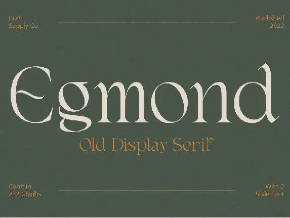 Egmond Free font