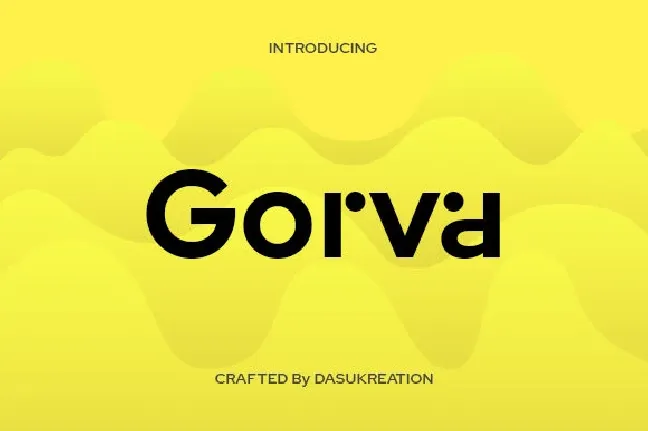 Gorva font