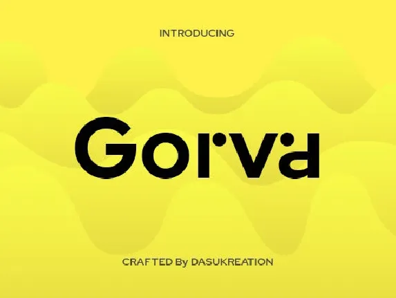 Gorva font