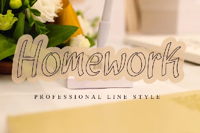 Homework Typeface font