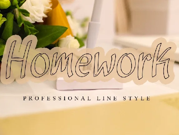 Homework Typeface font