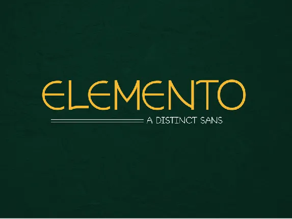 Elemento font