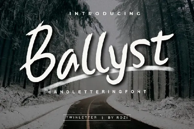 Ballyst Brush font