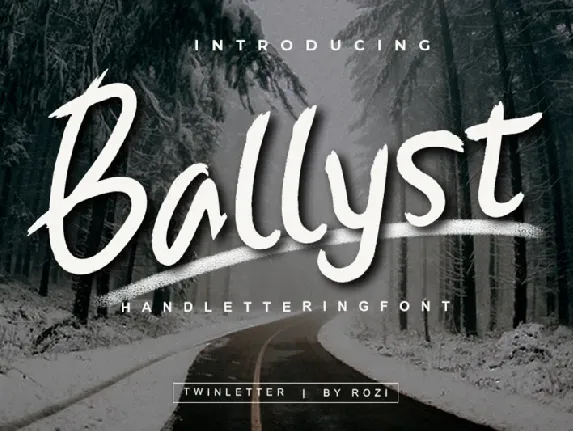 Ballyst Brush font