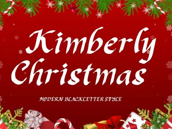 Kimberly Christmas font